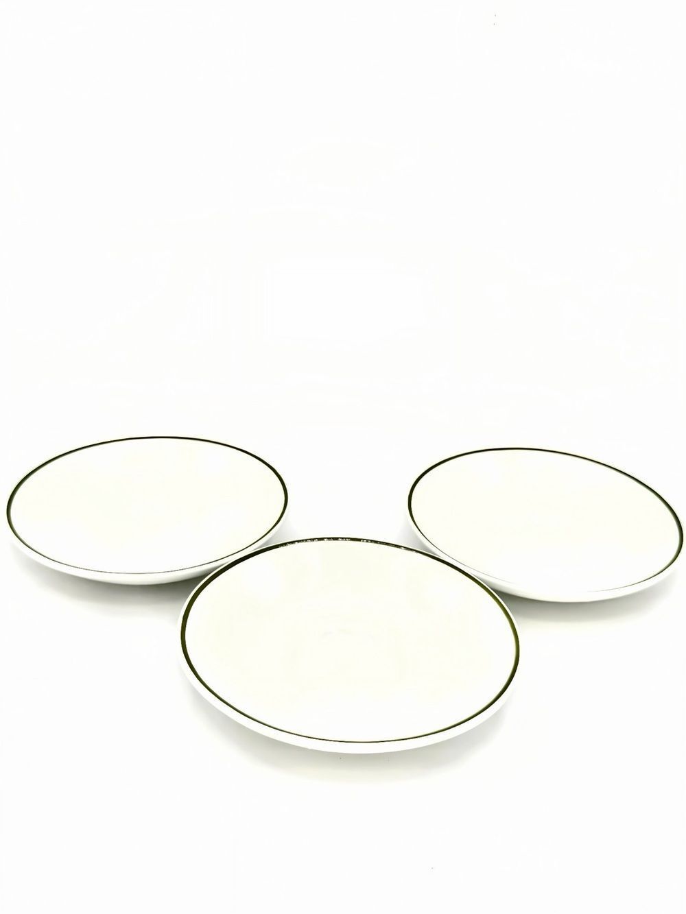 EUC Authentic Tiffany & Co. Staffordshire Gardens Set of 3 White Ceramic Plates